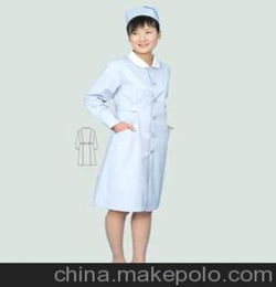 厂家批量供应春秋装冬装长袖35 棉65 涤医用护士服白大褂工作服